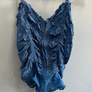 Free people flower body suit